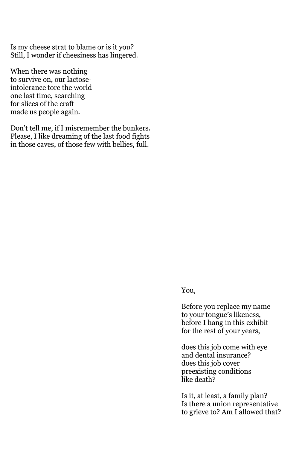 Page 5 of "Letter to My Future Archeologist" by Julio Cesar Diaz