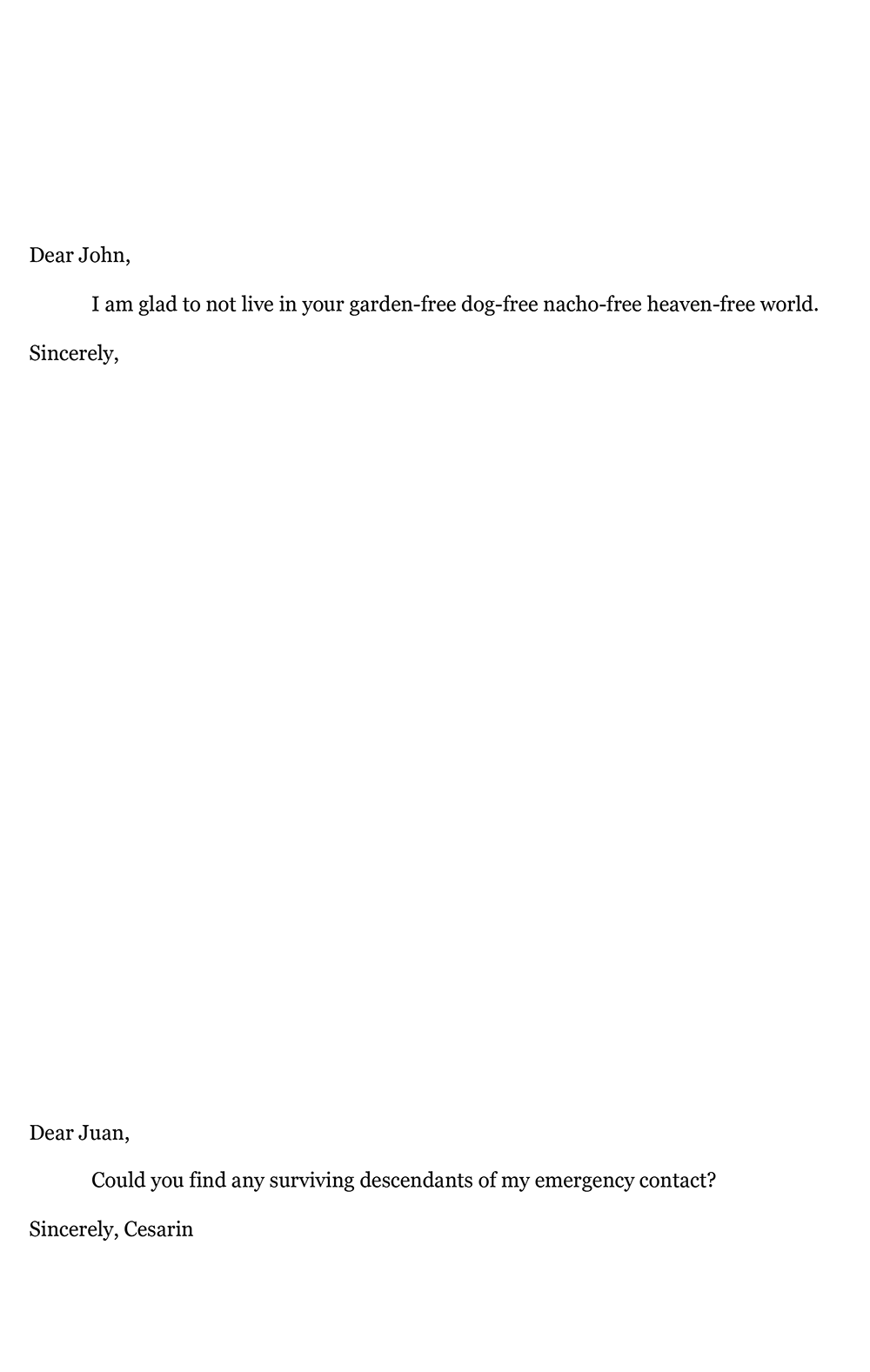 Page 7 of "Letter to My Future Archeologist" by Julio Cesar Diaz