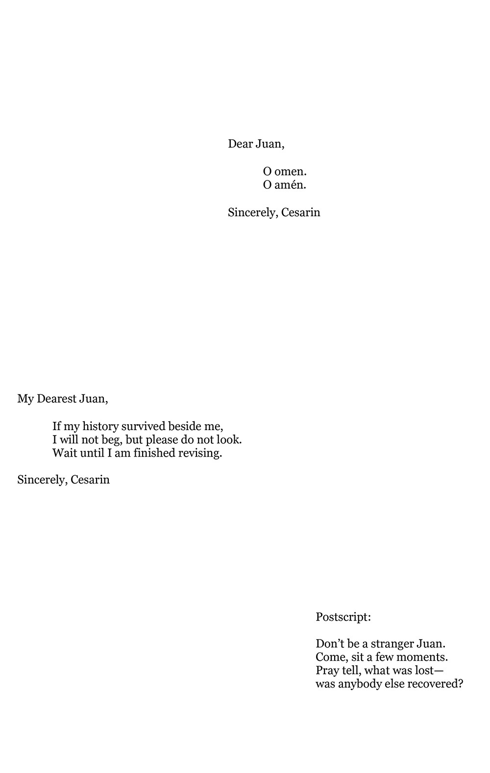 Page 8 of "Letter to My Future Archeologist" by Julio Cesar Diaz