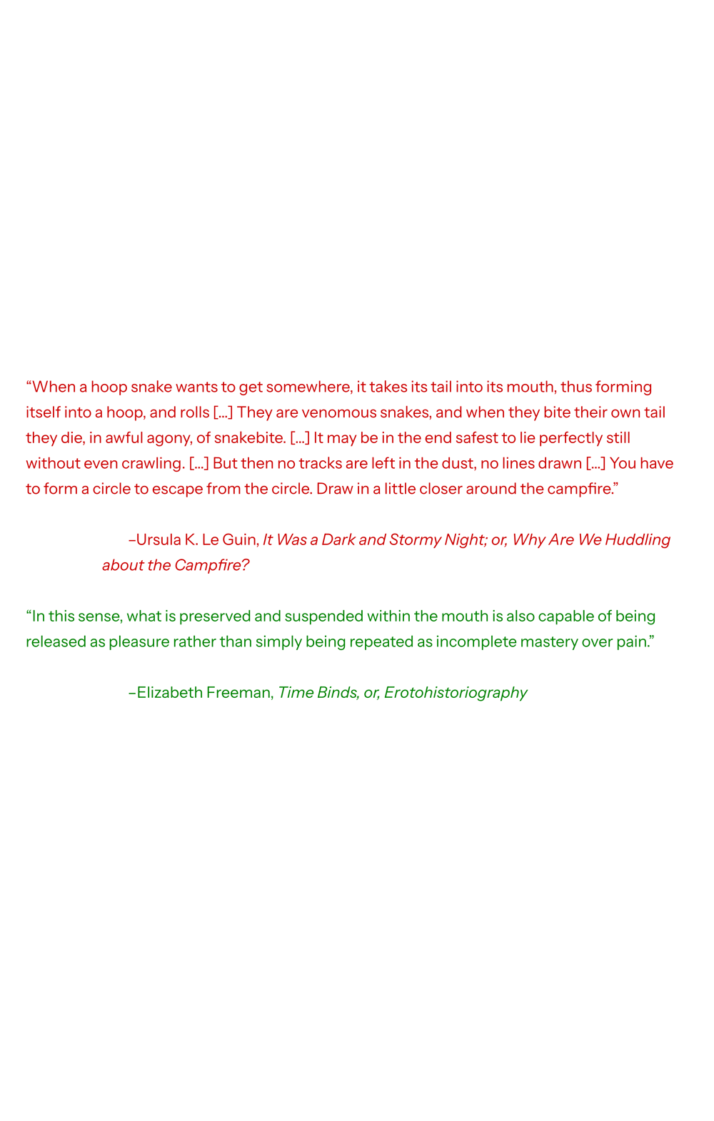 Page 1 of "Why Are We Spiraling Around the Campfire?" by Jeff Joseph Katz